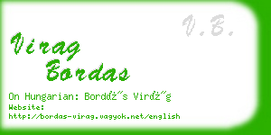 virag bordas business card